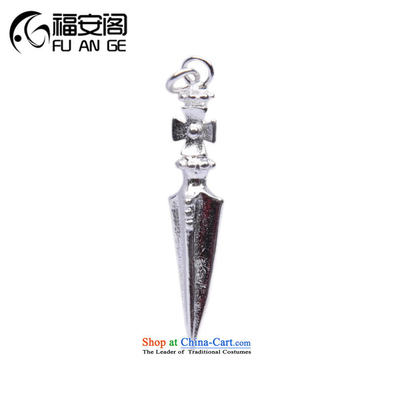 The Ascott Fuan DIY possession Yin Tai silver ancient law empowering the devils pendants law is a string bead Accessories_each length of about 38mm Silver