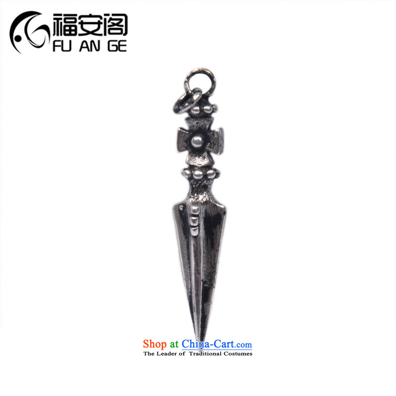 The Ascott Fuan DIY possession Yin Tai silver ancient law empowering the devils pendants law is a string bead Accessories_each length of about 38mm old silver