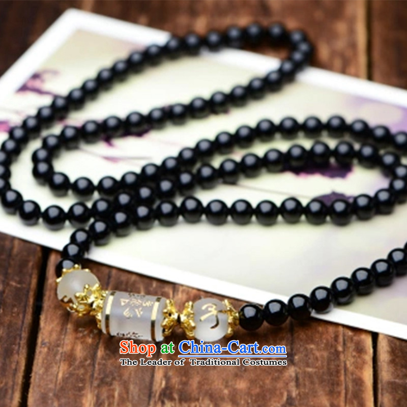 Gde black agate 108 bead bracelets on the fate of the zodiac couples hand chain multiple layers of men and women, the string of the Chinese zodiac dog + Open-license ,gde,,, shopping on the Internet