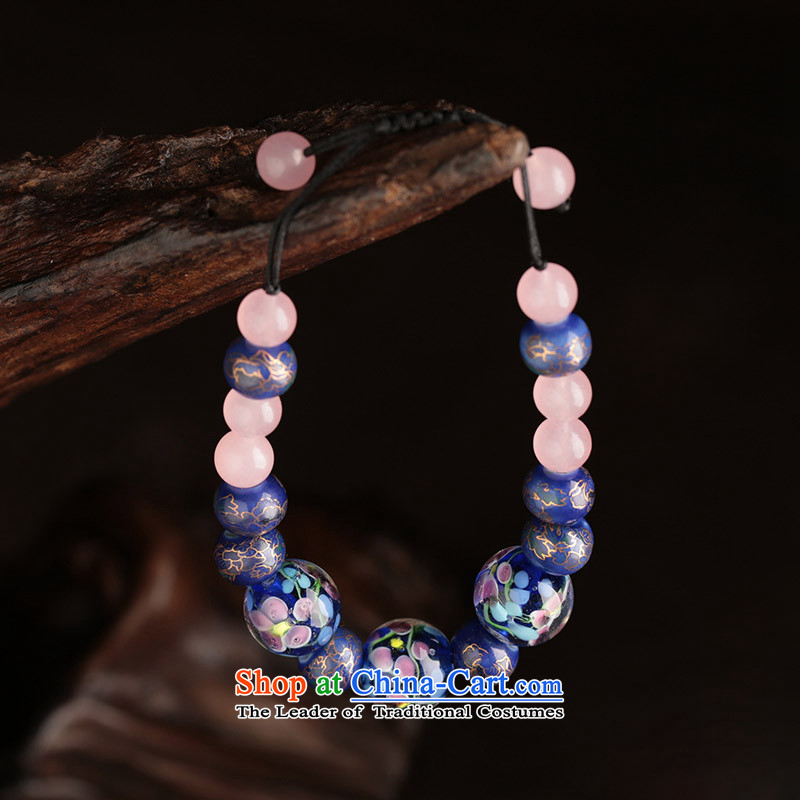 The glass-bead jewelry beaded bracelets, String retro ethnic hand chain China wind jewelry products, with girls, Heungdeok shopping on the Internet has been pressed.