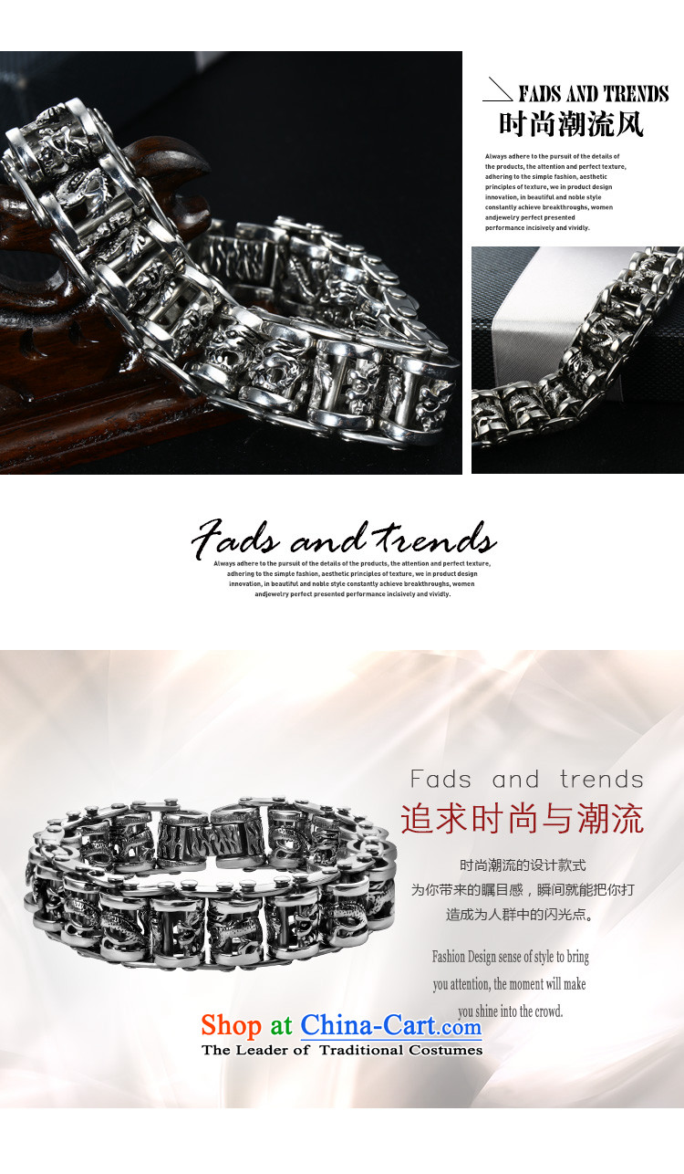 Xu Ping Stylish retro China wind Chinese dragon men titanium steel hand chain and trend of the personalization of mobile ring birthday gift titanium steel length of about 23.4cm photo, prices, brand platters! The elections are supplied in the national character of distribution, so action, buy now enjoy more preferential! As soon as possible.