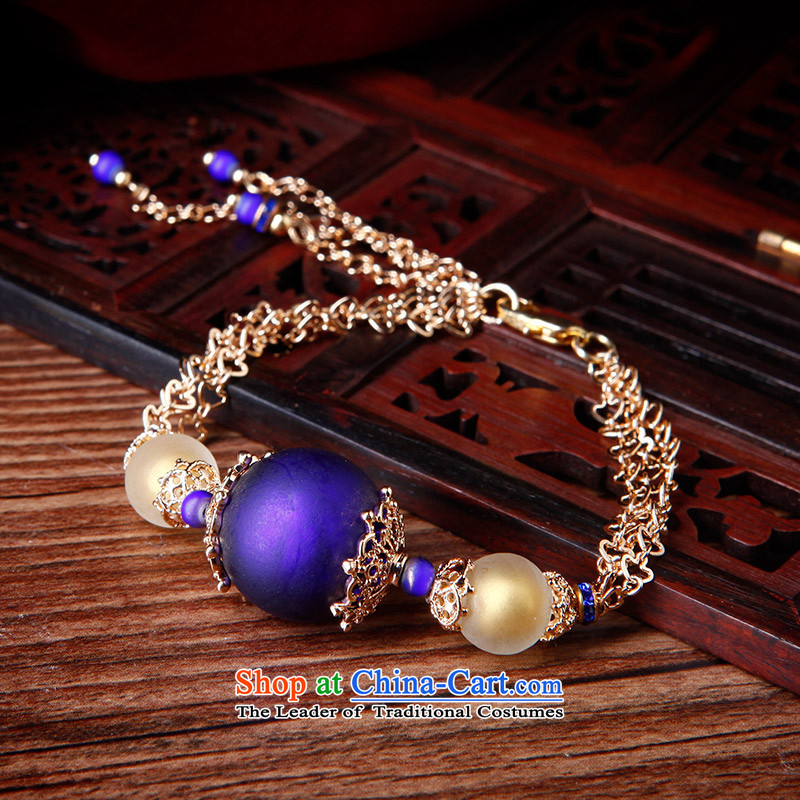 Phoenix Nirvana Hand chain fashion gold plated single-storey girl from China wind glass beads temperament accessories, Phoenix Nirvana , , , shopping on the Internet