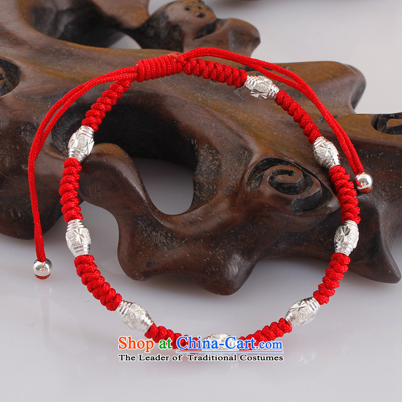  By order of the Board of the GDE twine men hand chain S925 Silver Pearl of the Chinese zodiac sheep couples transshipment hand chain women Red Hand chain can be stamped 8 beads red ,gde,,, shopping on the Internet