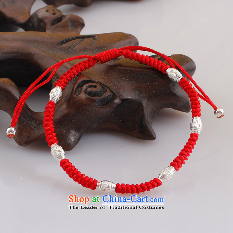  By order of the Board of the GDE twine men hand chain S925 Silver Pearl of the Chinese zodiac sheep couples transshipment hand chain women Red Hand chain can be stamped 6 beads red ,gde,,, shopping on the Internet