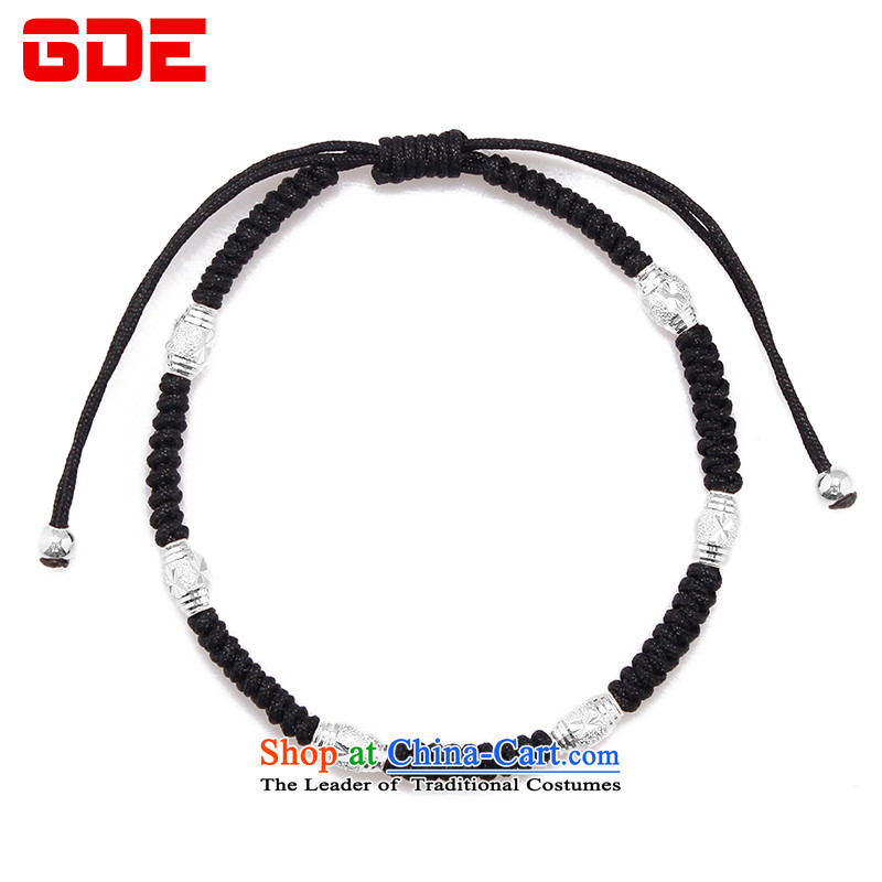  By order of the Board of the GDE twine men hand chain S925 Silver Pearl of the Chinese zodiac sheep couples transshipment hand chain women Red Hand chain can be stamped 6 black pearls
