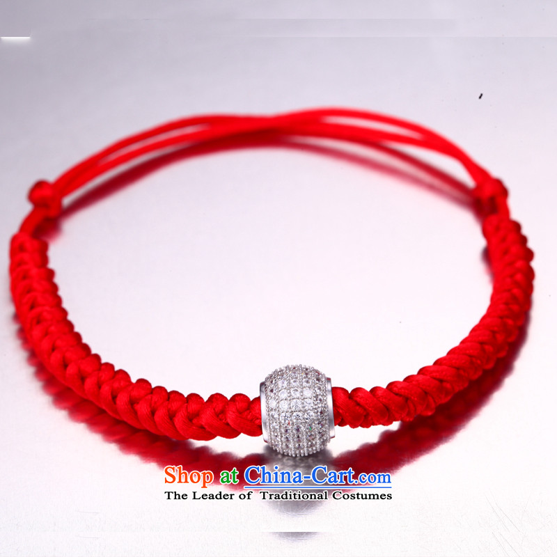 Milk&love Jewelry China wind S925 silver full zirconium drill Passepartout plain manual preparation Red Hand chain girl in men's football gold ,milk&love,,, shopping on the Internet