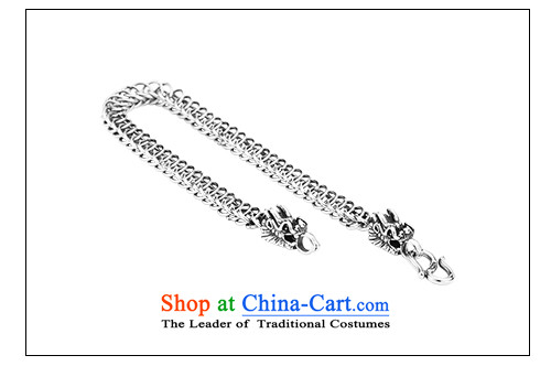 Beier stylishly 925 Silver Dragon Zhongshan WEIDE China wind) Two-Headed Dragon male and pure silver bracelet diameter 7mm length of chain SCTYSL0148 21cm photo, prices, brand platters! The elections are supplied in the national character of distribution, so action, buy now enjoy more preferential! As soon as possible.