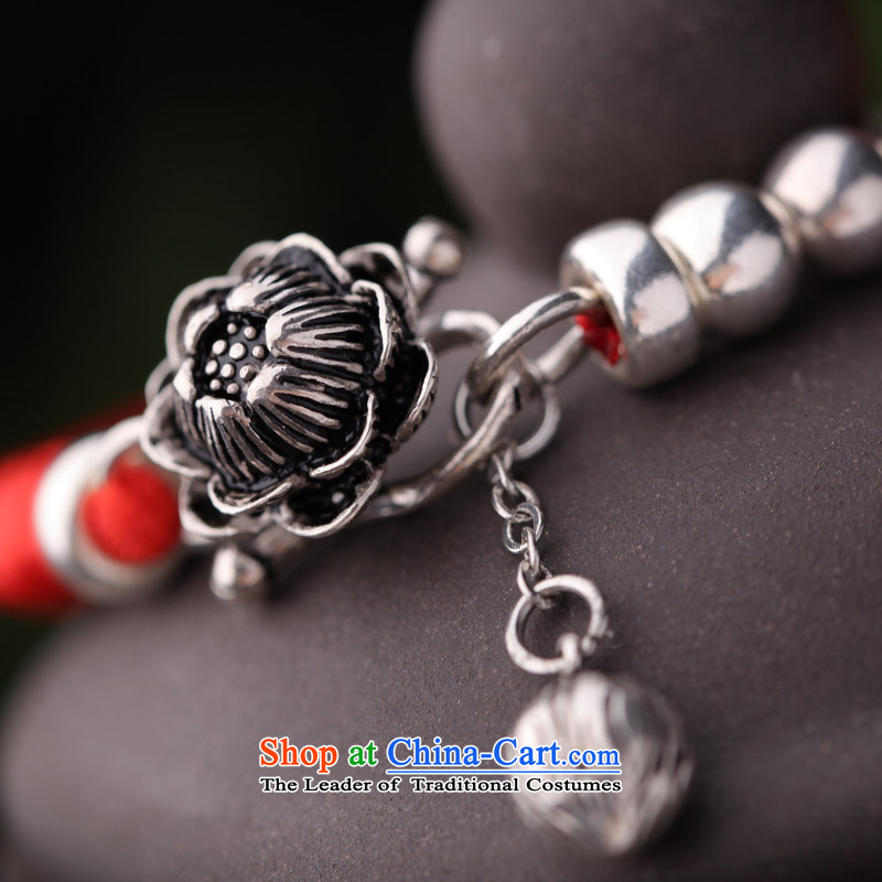 Phoenix Nirvana original Hand Woven by the year red lotus 925 silver bracelet female DIY China wind ornaments of Lin bracelet, Phoenix Nirvana , , , shopping on the Internet