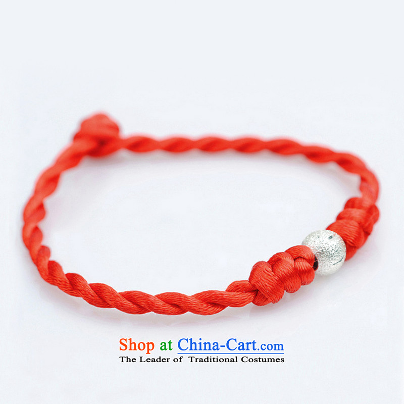 Meceon 925 silver bead Red Hand chain China wind and stylish mobile phone link women couples bracelets, American-sung (meceon) , , , shopping on the Internet