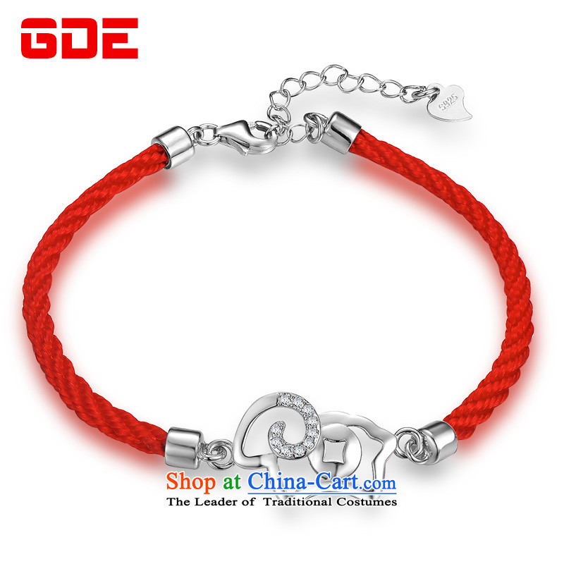  By order of the Board of the GDE twine men hand chain S925 Silver Pearl of the Chinese zodiac sheep couples transshipment hand chain women Red Hand chain can be stamped by the fiscal year of the Sheep Hand chain