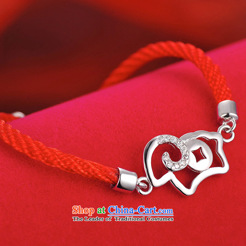  By order of the Board of the GDE twine men hand chain S925 Silver Pearl of the Chinese zodiac sheep couples transshipment hand chain women Red Hand chain can be stamped by the fiscal year of the Sheep Hand chain ,gde,,, shopping on the Internet