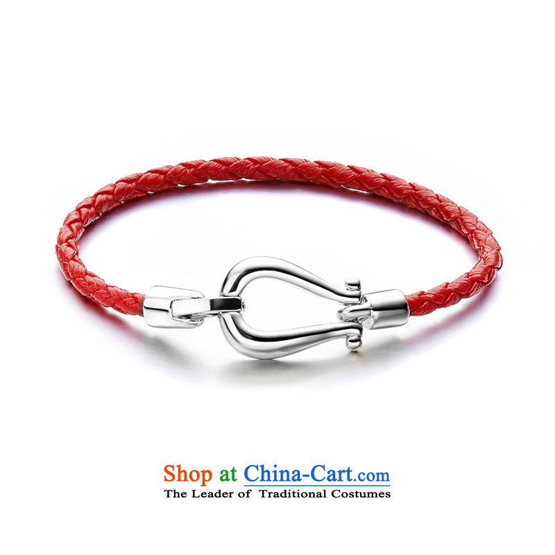 Lisa FREEDE hand chain around the verdant, glossy red wax twine 65653346 chain fashion jewelry girls the year of the sheep gift China wind hand chain Red Silver elegant_