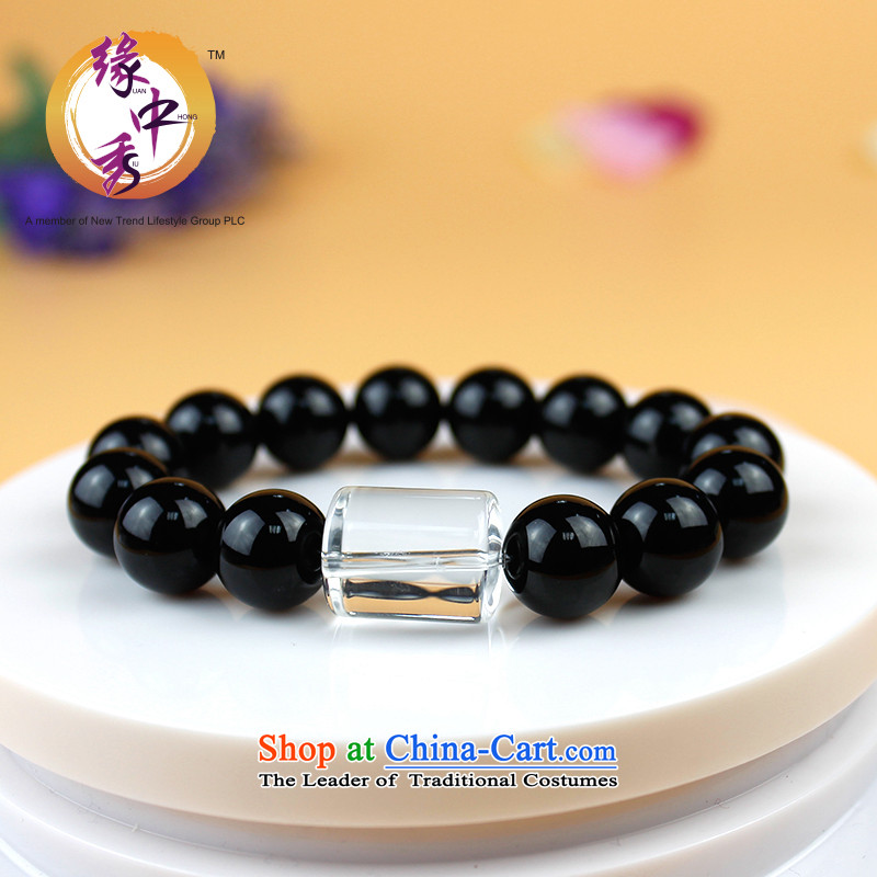The leading edge of the Chinese zodiac constellations 12 Su-Hand chain Gemini boys white crystal black agate crystal hand chain lover holiday gifts men, edge Su , , , shopping on the Internet