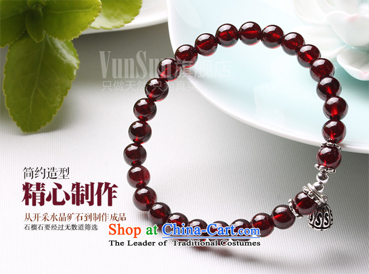 Vunsun natural crystal wine red pomegranates stone female silver hand string bead sheep in order this hand chain jewelry products Chinese Feast 8 mm diameter of the Pearl River Delta , the price and the picture 15-17 brand platters! The elections are supplied in the national character of distribution, so action, buy now enjoy more preferential! As soon as possible.