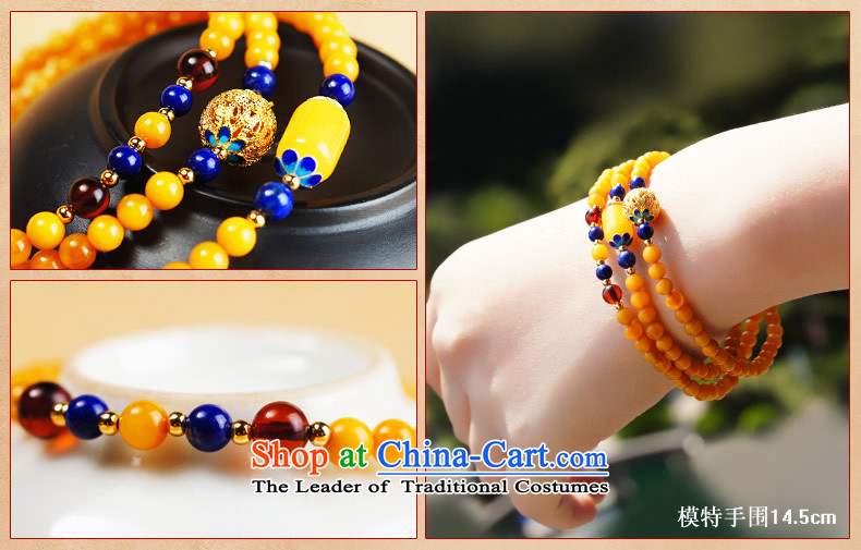 Tsz trade wind natural honey wax hand chain Baltic long bead natural amber Chalcedony Dzi hand string Cloisonne Accessory female creativity retro China wind ornaments of the Dumping Sai Wong Yuk-marrow, pictures, prices, brand platters! The elections are supplied in the national character of distribution, so action, buy now enjoy more preferential! As soon as possible.