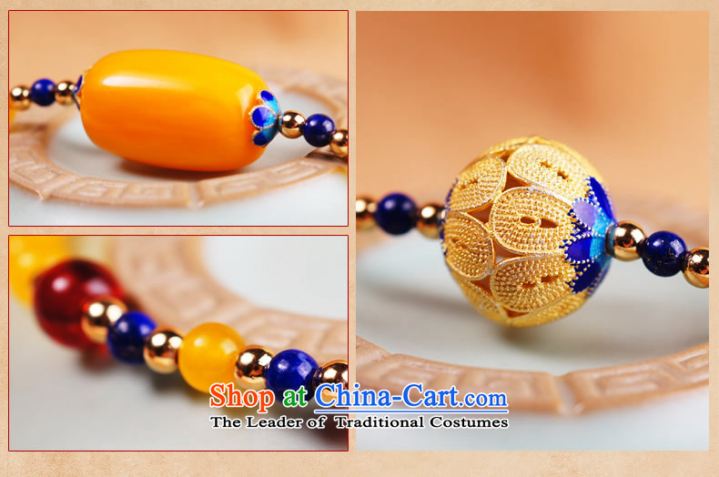 Tsz trade wind natural honey wax hand chain Baltic long bead natural amber Chalcedony Dzi hand string Cloisonne Accessory female creativity retro China wind ornaments of the Dumping Sai Wong Yuk-marrow, pictures, prices, brand platters! The elections are supplied in the national character of distribution, so action, buy now enjoy more preferential! As soon as possible.