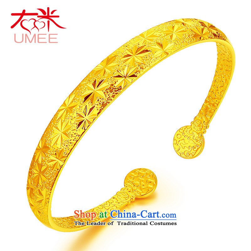 Right-m _umee_ jewelry retro China wind super star pattern plated gold bracelet, opening of push-pull resizable wedding bride bracelets opening the Super Star_