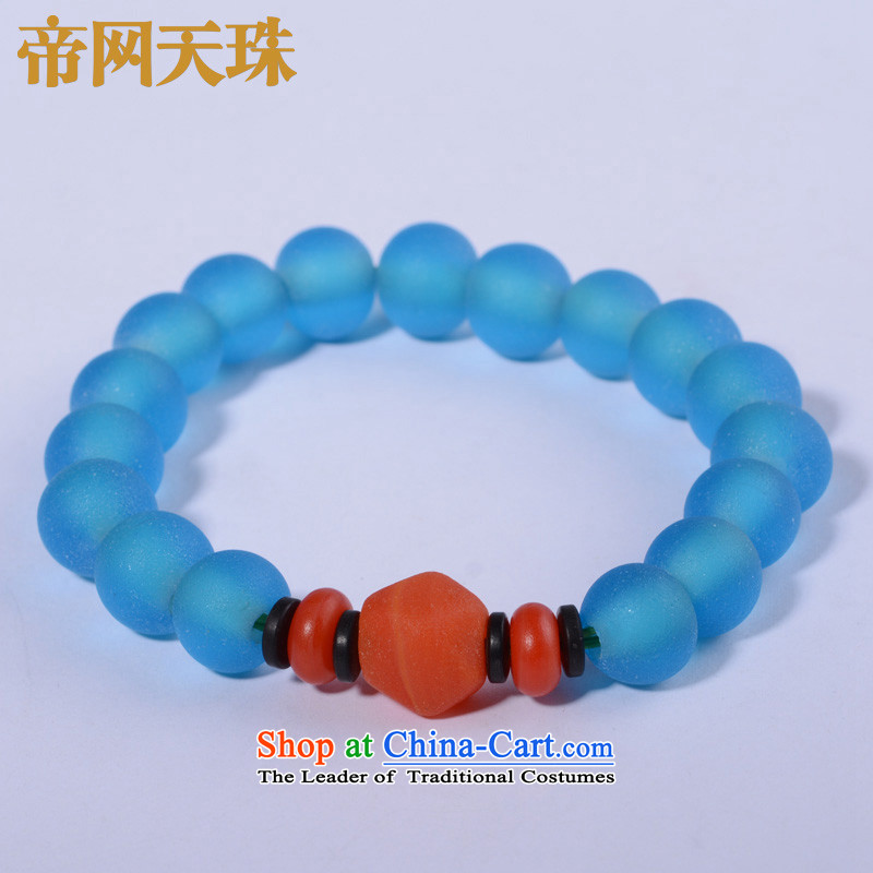 Kingcom Dzi Beads on the Law of the ancient trees glass Candida Albicans Hand chain Aquamarine is simple and stylish spiritual amending the law to String, Dzi kingcom shopping on the Internet has been pressed.