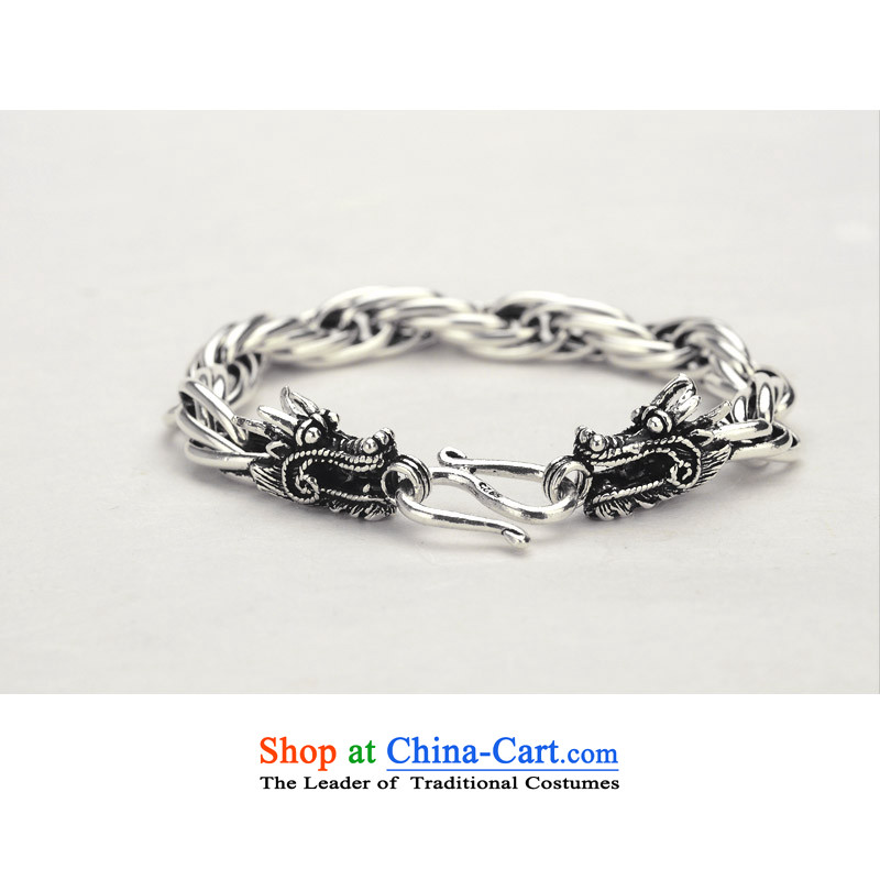 Dragon IPRC) China wind mixer men 925 Silver Jewelry Ornaments Stylish ornaments boys men hand chain weight approximately 30.16g, Dragon IPRC) , , , shopping on the Internet