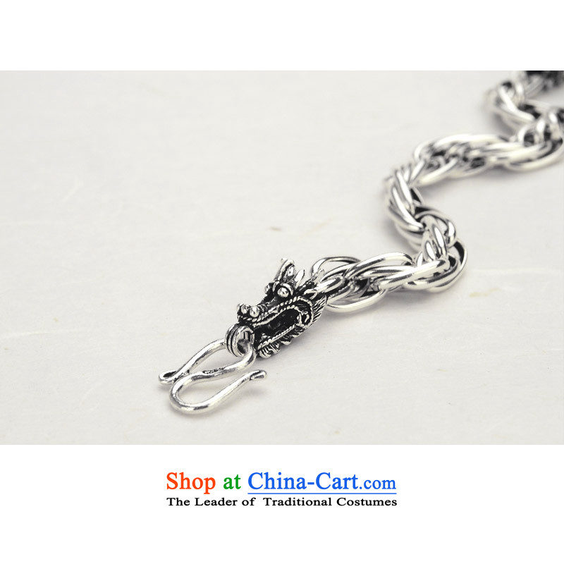 Dragon IPRC) China wind mixer men 925 Silver Jewelry Ornaments Stylish ornaments boys men hand chain weight approximately 30.16g, Dragon IPRC) , , , shopping on the Internet
