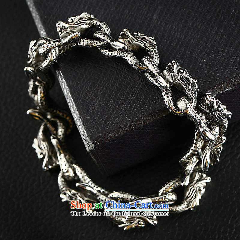 Xu ping retro stylish dragon men titanium steel hand chain China wind collar boyfriend birthday gift steel length of about 20.5cm, titanium-wook-jewelry (XUPING JEWELRYI) , , , shopping on the Internet