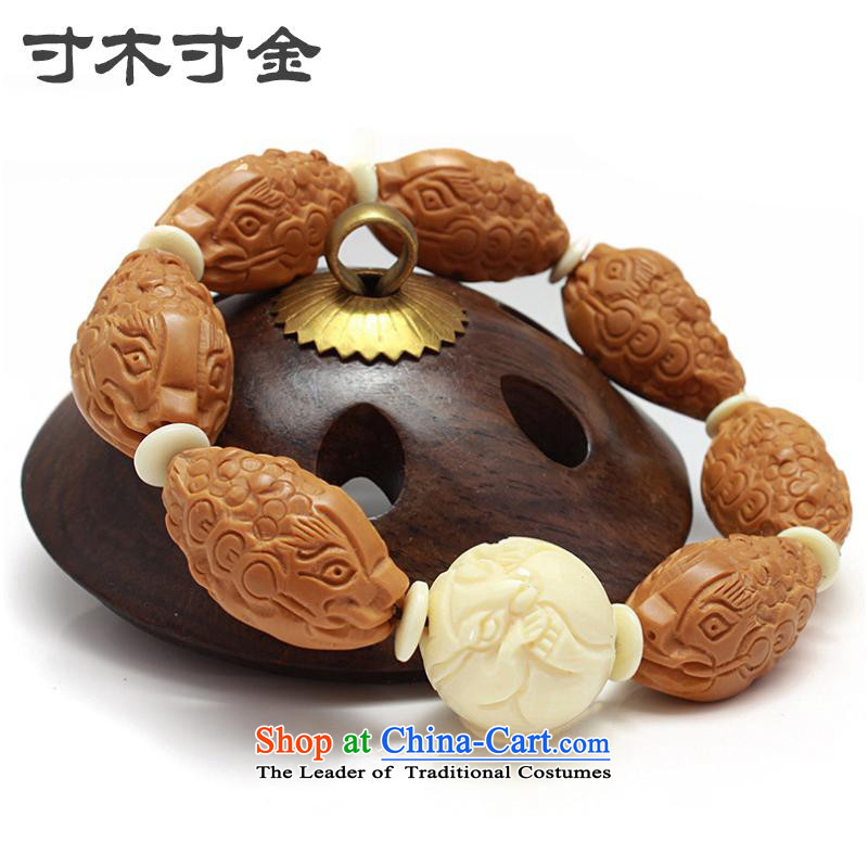 Inch inch Kim Nam Industrial wood virtuosi olive Hu, olive play with two-sided Golden Toad carved string bitch ivory fruit on Lunar New Year Animals of the Chinese zodiac, male Hand chain