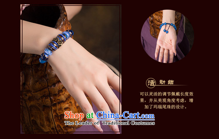 Original retro-Tibetan ethnic decor hand chain female blue glaze agate hand string China wind jewelry products wrist net size (Posted Amount )14-17 wrist cm photo, prices, brand platters! The elections are supplied in the national character of distribution, so action, buy now enjoy more preferential! As soon as possible.