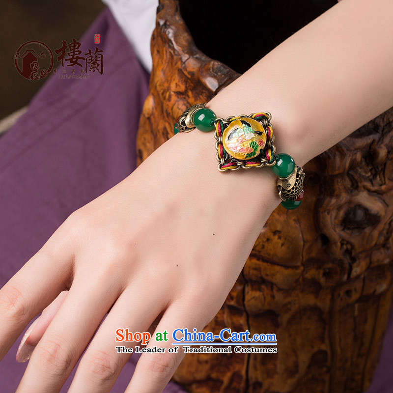 Original Cloisonne Accessory ethnic hand manually link agate hand woven retro female string China wind jewelry wrist net size (Posted Amount )16.5-19 wrist strap, possession and the , , , cm shopping on the Internet