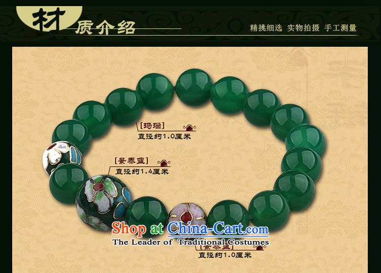 Green ethnic boudoir honey hand chain students Cloisonne Accessory agate hand string female China wind jewelry products wrist net size 20 cm photo, prices, brand platters! The elections are supplied in the national character of distribution, so action, buy now enjoy more preferential! As soon as possible.