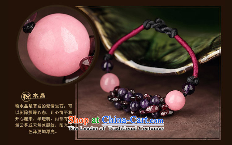 Jewelry products manually China wind pomegranates stone Purple crystal powder hand chain hand strap transshipment wild clavicle female wrist (Please attach net size of 15 cm photo wrist strap, prices, brand platters! The elections are supplied in the national character of distribution, so action, buy now enjoy more preferential! As soon as possible.