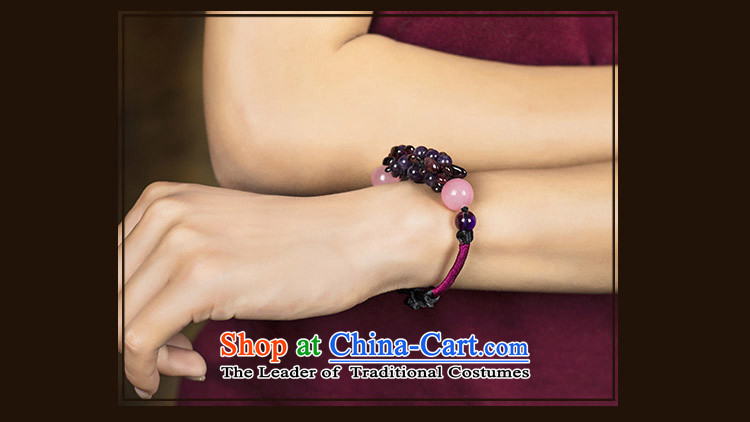 Jewelry products manually China wind pomegranates stone Purple crystal powder hand chain hand strap transshipment wild clavicle female wrist (Please attach net size of 15 cm photo wrist strap, prices, brand platters! The elections are supplied in the national character of distribution, so action, buy now enjoy more preferential! As soon as possible.