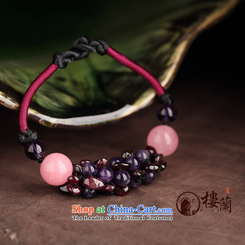 Jewelry products manually China wind pomegranates stone Purple crystal powder hand chain hand strap transshipment wild clavicle Custom Size __ girls be sure to note the net size (Please attach wrist), possession of the United States of , , , shopping on t