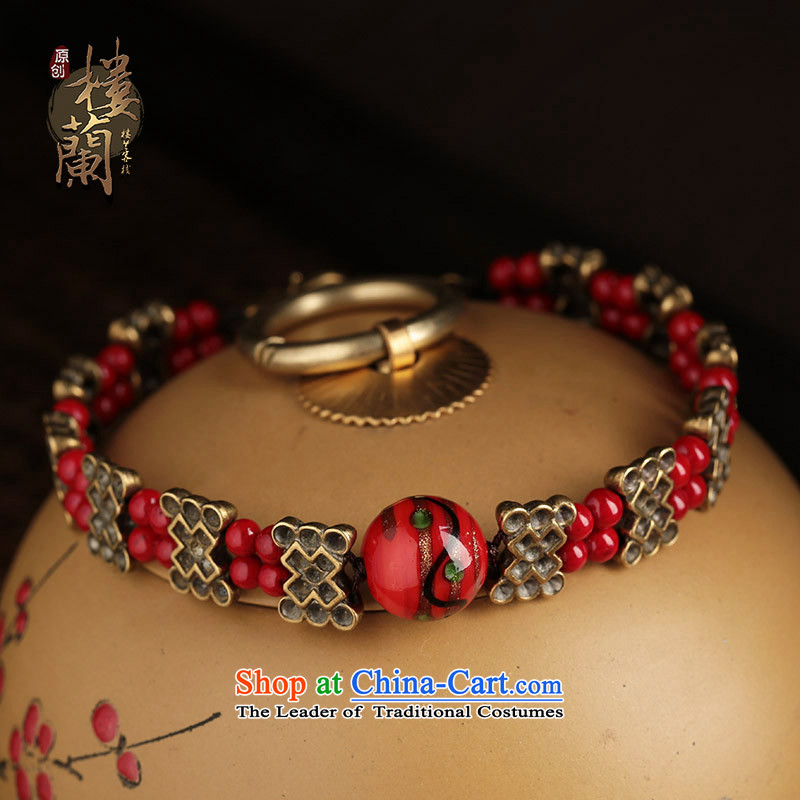Original hand woven red terracotta China wind jewelry retro ethnic chains width plus long Tibetan woman, the United States has been pressed shopping on the Internet
