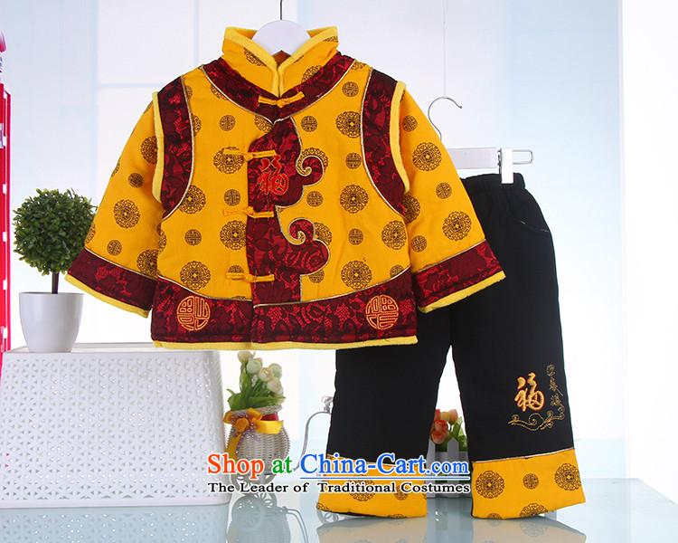 Children thick Tang dynasty 2015 winter new men and women baby single row detained the Spring Festival Celebration Ãþòâ Yellow 120 pictures, prices, brand platters! The elections are supplied in the national character of distribution, so action, buy now enjoy more preferential! As soon as possible.