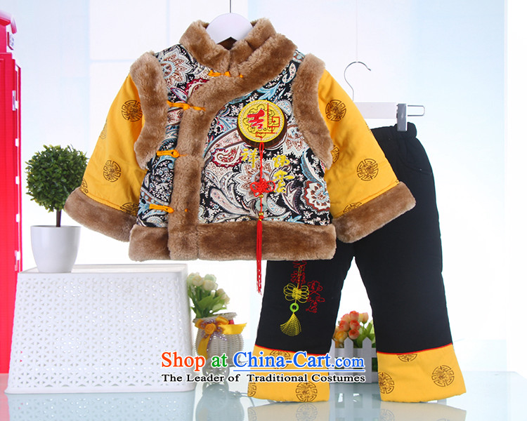 New Year 2015 with your baby for winter new boys festive Children Tang dynasty China wind baby pure cotton yellow 120 pictures, prices, brand platters! The elections are supplied in the national character of distribution, so action, buy now enjoy more preferential! As soon as possible.