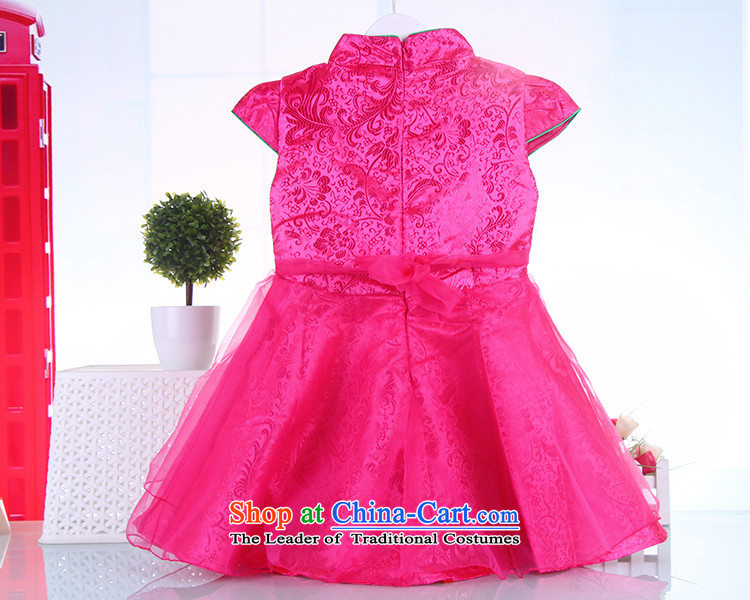 Tang Dynasty children's apparel cheongsam dress your baby thick cheongsam dress girls guzheng show festive dress winter pink 120 pictures, prices, brand platters! The elections are supplied in the national character of distribution, so action, buy now enjoy more preferential! As soon as possible.