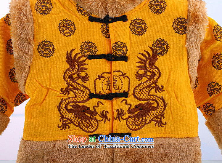 Tang Dynasty infant robe boys and girls thick winter jackets with New Year Holidays Tang dynasty 1-2-3-year-old baby coat yellow 90 pictures, prices, brand platters! The elections are supplied in the national character of distribution, so action, buy now enjoy more preferential! As soon as possible.