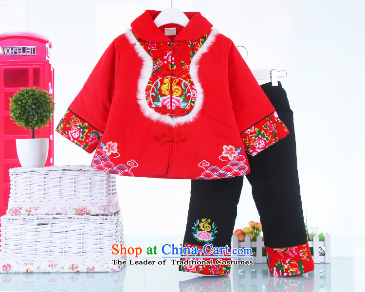 Children's wear winter clothing Children baby girl Tang Dynasty New Year Christmas Tang Jacket coat robe two kits out services 130 pictures, price red, brand platters! The elections are supplied in the national character of distribution, so action, buy now enjoy more preferential! As soon as possible.