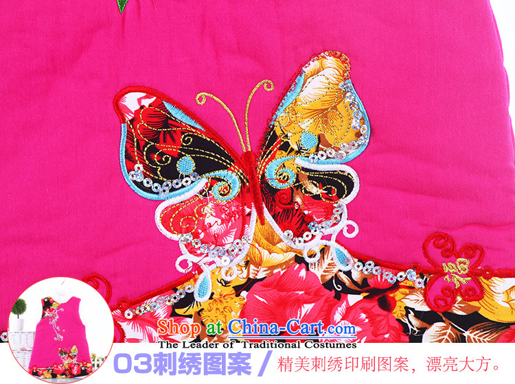 Children's Wear new girls Tang dynasty winter clothing qipao dresses children with your baby girl to spend the new year service dresses rose 130 pictures, prices, brand platters! The elections are supplied in the national character of distribution, so action, buy now enjoy more preferential! As soon as possible.