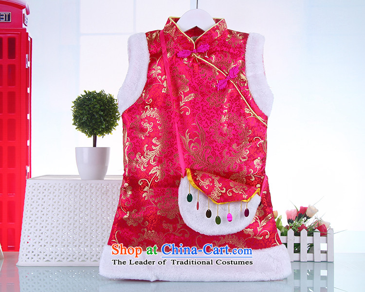 The new year of the child qipao winter girls Tang Dynasty Show dress infant baby basket skirts rose red clip 120 pictures, prices, brand platters! The elections are supplied in the national character of distribution, so action, buy now enjoy more preferential! As soon as possible.