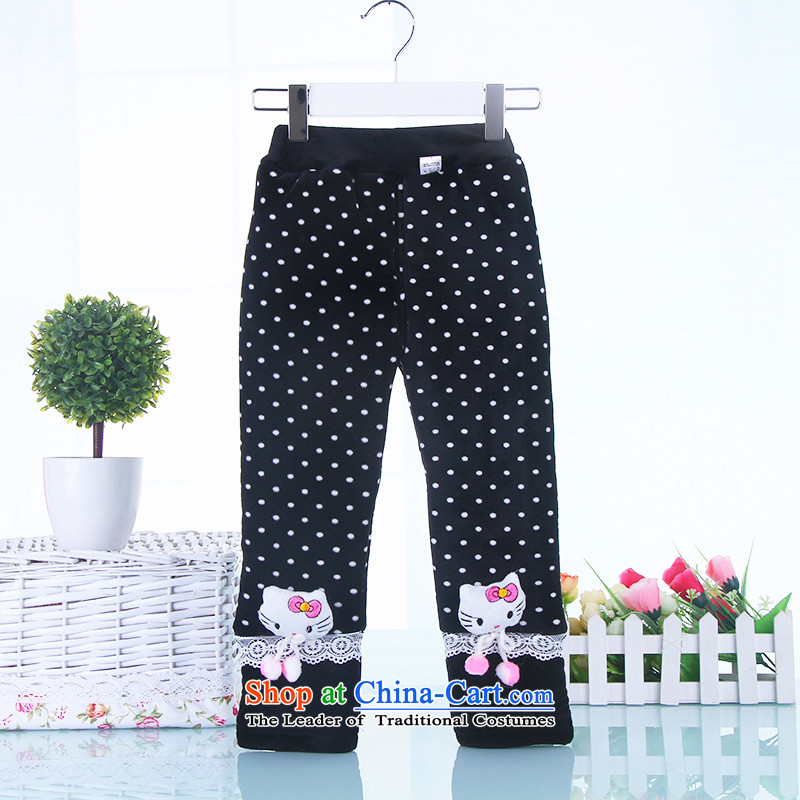 The new child baby girl babies warm trousers press the woolen pants female casual pants girls leisure cartoon 100cm(100cm), red trousers, and point , , , shopping on the Internet