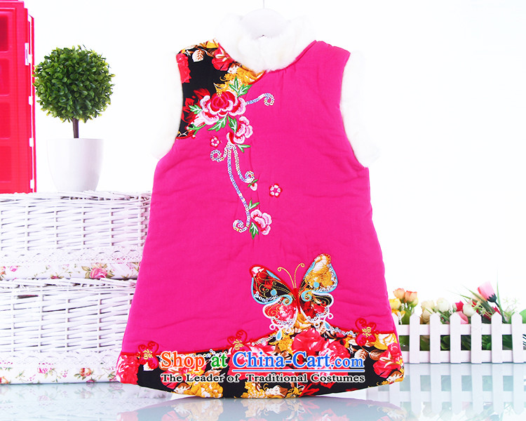 Children's Wear new girls Tang dynasty winter clothing qipao dresses children with your baby girl to spend the new year in serving the nation wind jacket red 130(130) picture, prices, brand platters! The elections are supplied in the national character of distribution, so action, buy now enjoy more preferential! As soon as possible.