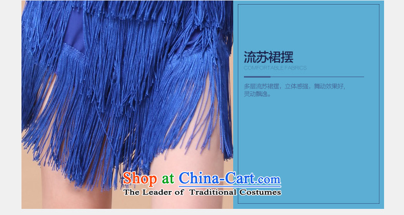 2015 Spring/Summer New Child Latin dance skirt children dance women current su costumes game show blue L pictures, prices, brand platters! The elections are supplied in the national character of distribution, so action, buy now enjoy more preferential! As soon as possible.