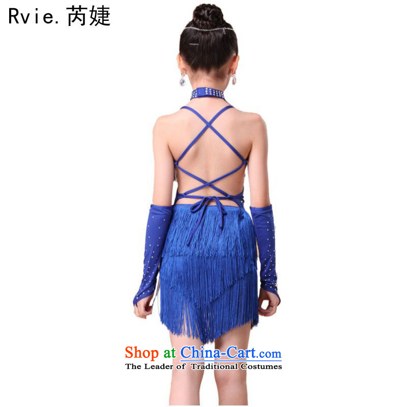 2015 Spring/Summer New Child Latin dance skirt children dance women current su costumes match closely related to the Blue,L,performances (rvie.) , , , shopping on the Internet