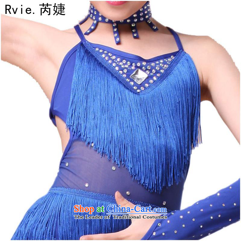 2015 Spring/Summer New Child Latin dance skirt children dance women current su costumes match closely related to the Blue,L,performances (rvie.) , , , shopping on the Internet
