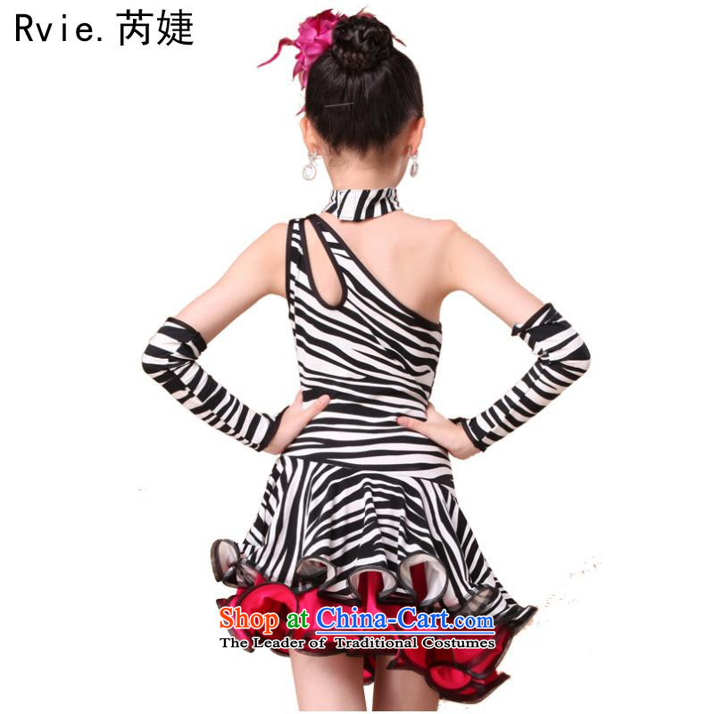 The spring and summer new children serving Latin dance costumes and female exercise clothing dance skirt children will white dot , and involved (rvie.) , , , shopping on the Internet