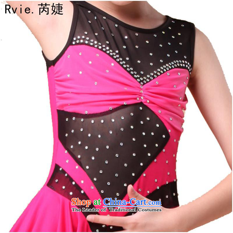 The spring and summer of 2015 new products children Latin dance skirt will children by professional dancers fit drill performance service with large red XL, and involved (rvie.) , , , shopping on the Internet