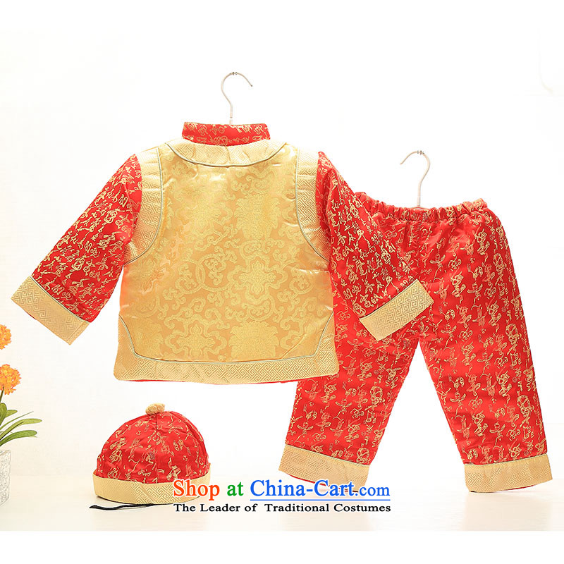 Winter new boys male baby clothed thee track folder cotton dress children age fitted winter photo camera clothing dress your baby coat kit and contemptuous of red 110, and fish fox shopping on the Internet has been pressed.
