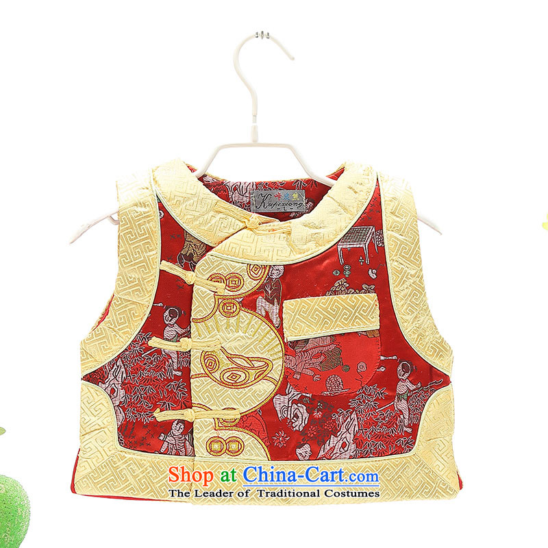 Tang Dynasty infant boys under the age of your baby dress autumn and winter, and load folder cotton robes of the dragon, boy children-style robes Tang red 110, and fish fox shopping on the Internet has been pressed.