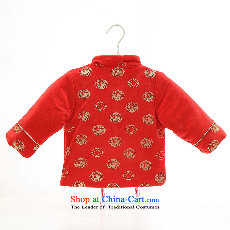 The baby out to fleece ãþòâ winter, boys and girls alike baby jumpsuits 0-1-2 Kit-year-old festival Tang dynasty two kits red and yellow palace fox stealing meat Wong 90, , , , shopping on the Internet